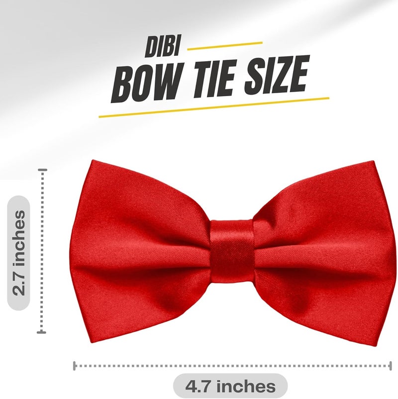 DIBI Adjustable Classic Pretied Bow Tie for Men, Women, and Boys - Men's Bowtie for Wedding, Costume Party and Formal Events - Image 3